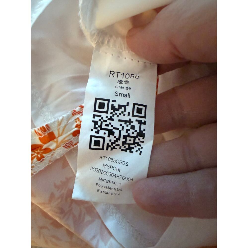 Cute Orange Layered Dress Size Small - Picture 4 of 6